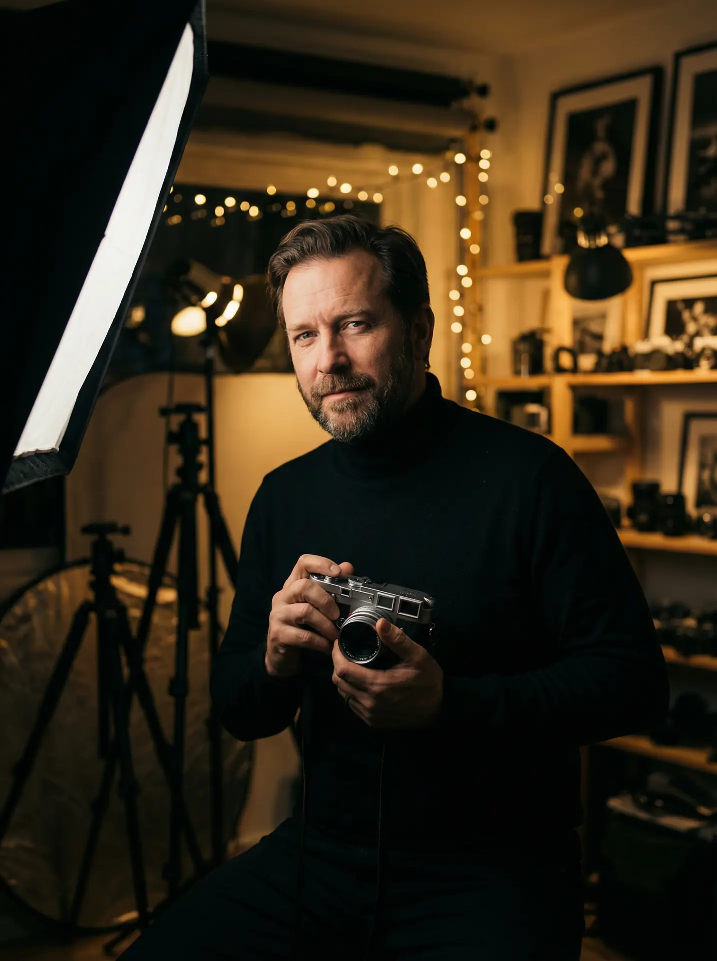 香蕉漫画 封面人物 - 摄影师陈墨在工作室中的肖像